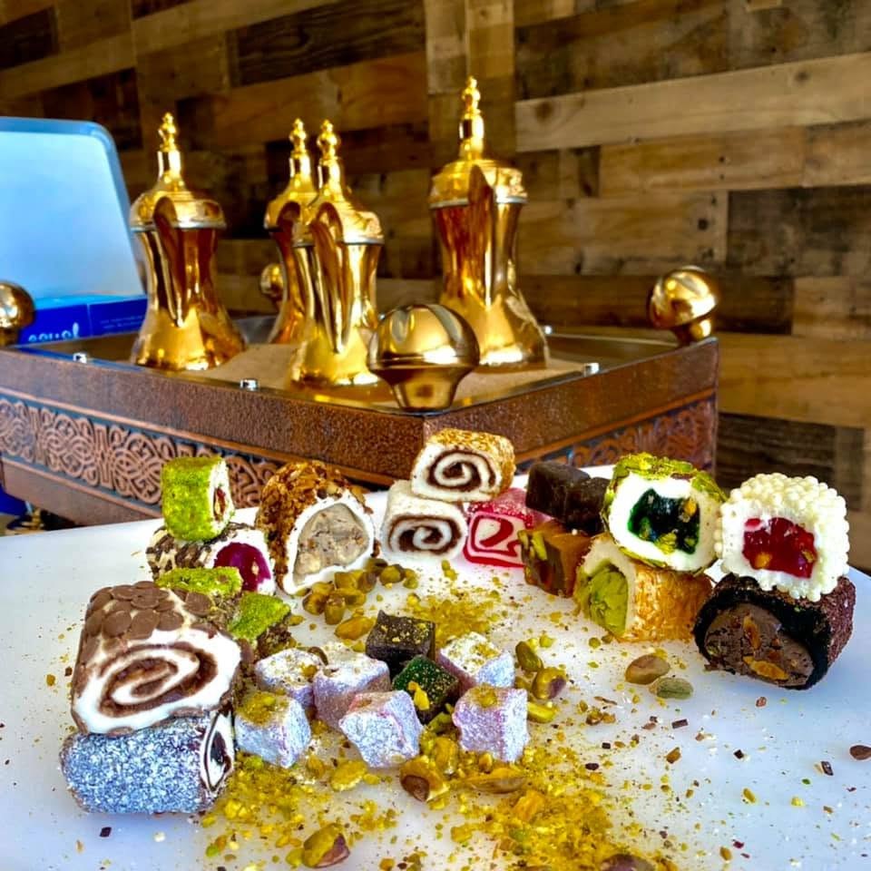 Catering spread from Al-Taj ready for a gathering